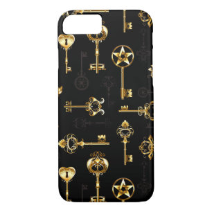Seamless Pattern with Golden Keys Case-Mate iPhone Case