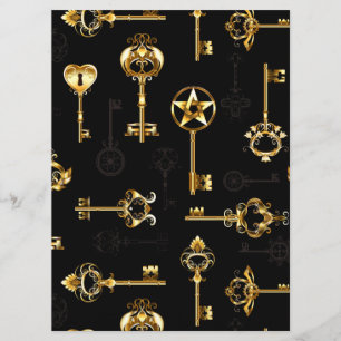 Seamless Pattern with Golden Keys Program
