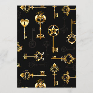 Seamless Pattern with Golden Keys Program