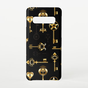 Seamless Pattern with Golden Keys Samsung Galaxy Case