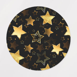 Seamless pattern with Golden Stars