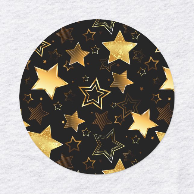 Seamless pattern with Golden Stars (Design 1)