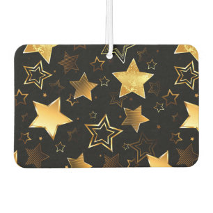 Seamless pattern with Golden Stars Air Freshener