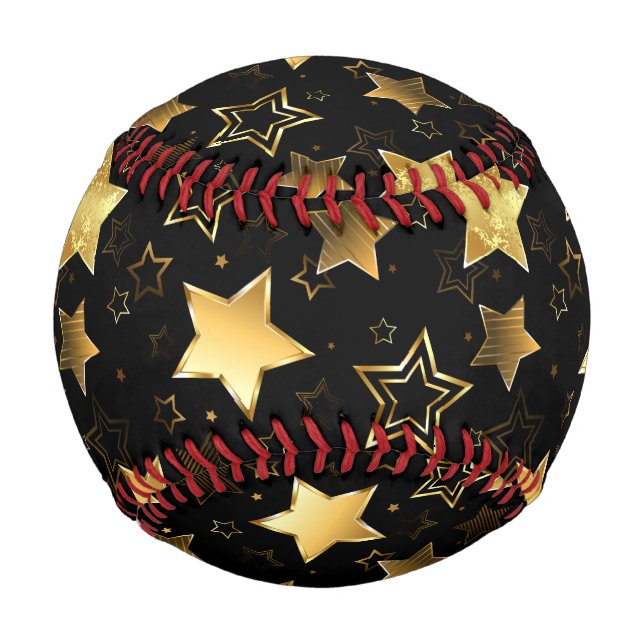 Seamless pattern with Golden Stars Baseball (Front)
