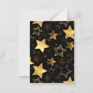 Seamless pattern with Golden Stars Card