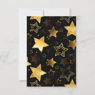 Seamless pattern with Golden Stars Card