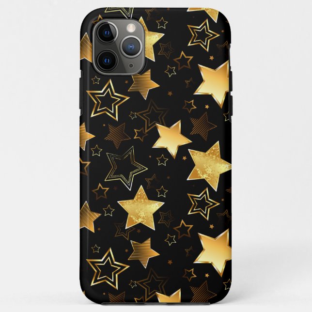 Seamless pattern with Golden Stars Case-Mate iPhone Case (Back)