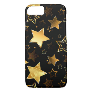 Seamless pattern with Golden Stars Case-Mate iPhone Case