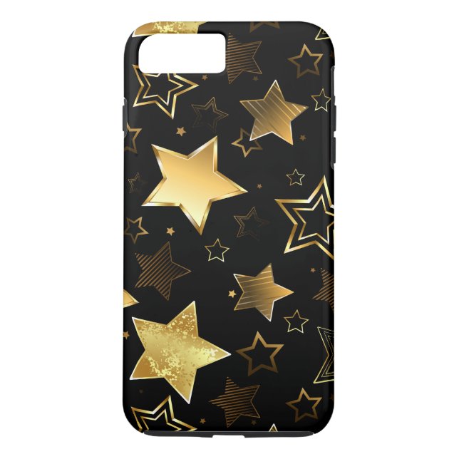 Seamless pattern with Golden Stars Case-Mate iPhone Case (Back)