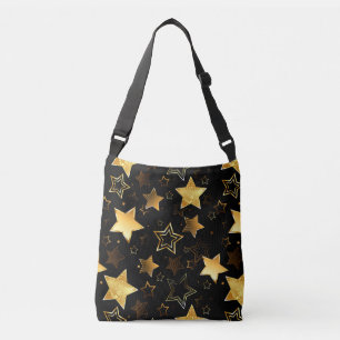 Seamless pattern with Golden Stars Crossbody Bag