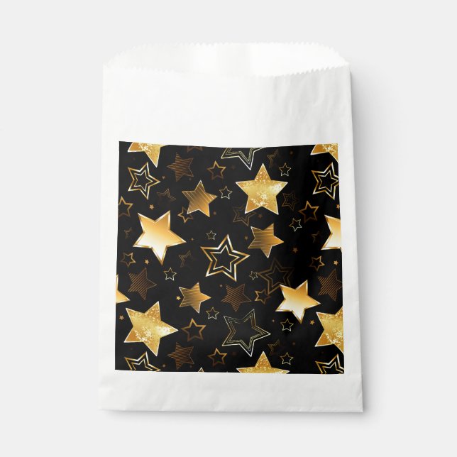 Seamless pattern with Golden Stars Favour Bag (Front)