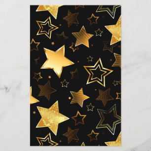 Seamless pattern with Golden Stars Flyer