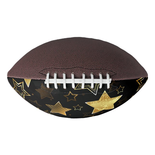 Seamless pattern with Golden Stars Football (Front)