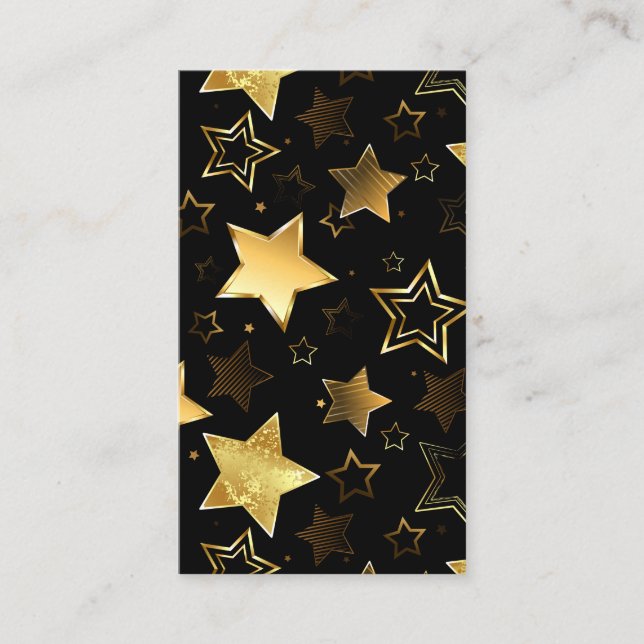 Seamless pattern with Golden Stars Loyalty Card (Front)