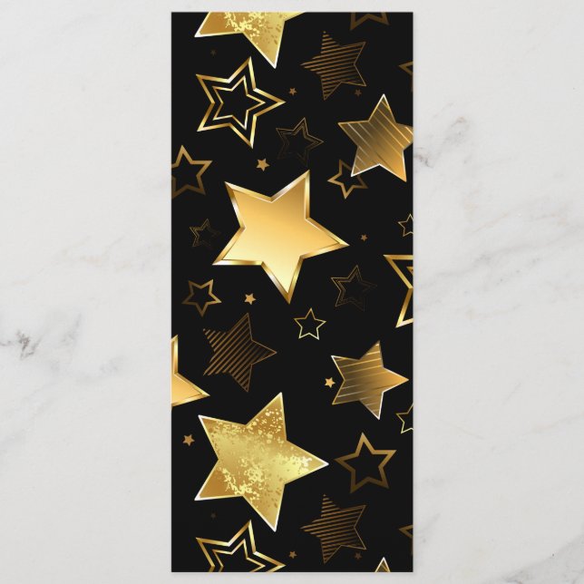 Seamless pattern with Golden Stars Program (Front)