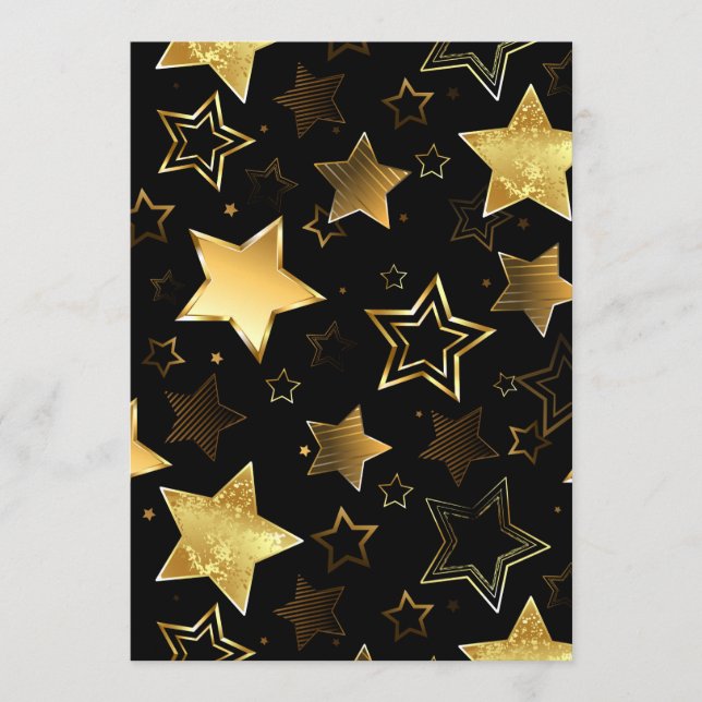 Seamless pattern with Golden Stars Program (Front)