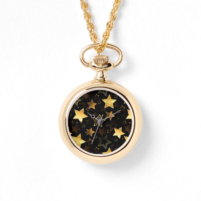Seamless pattern with Golden Stars Watch (Front)