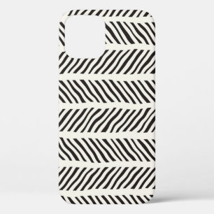 Seamless pattern with hand drawn brush strokes. In iPhone 12 Case