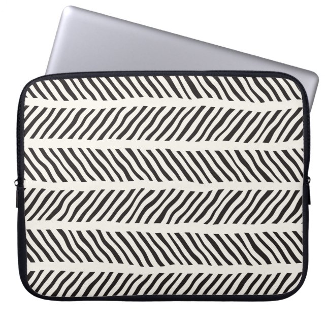 Seamless pattern with hand drawn brush strokes. In Laptop Sleeve (Front)