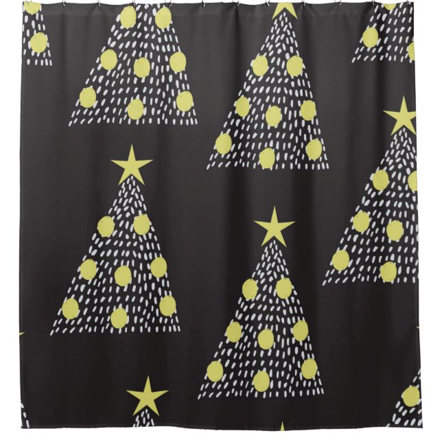 Seamless pattern with hand drawn Christmas trees i (Front)