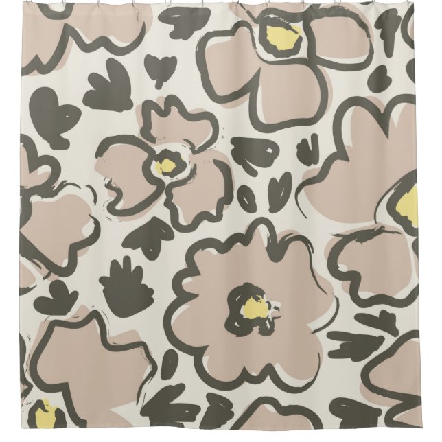 seamless pattern with hand drawn flowers (Front)