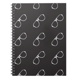 Seamless pattern with hand drawn glasses,  fashion notebook