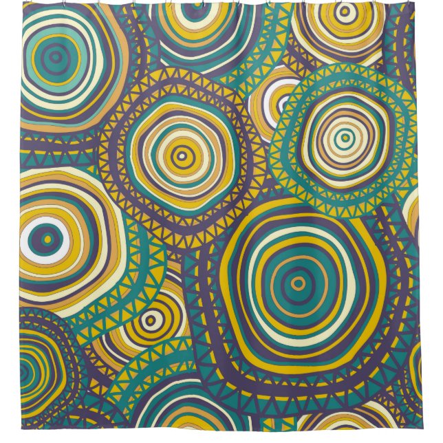 Seamless pattern with hand drawn ornamental circle (Front)