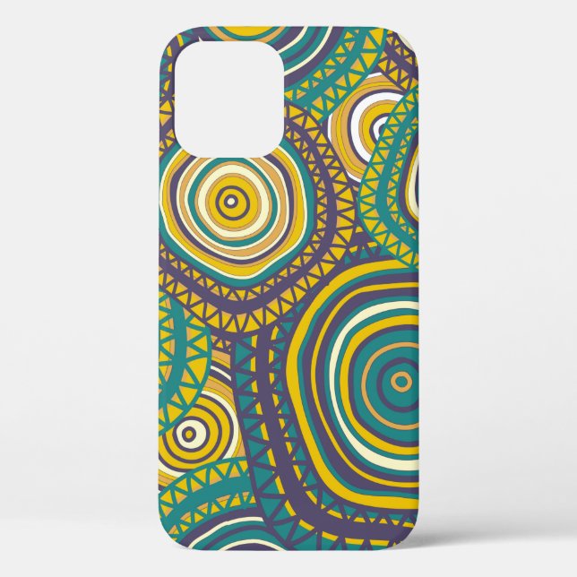 Seamless pattern with hand drawn ornamental circle Case-Mate iPhone case (Back)