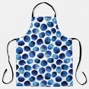 Seamless pattern with hand drawn watercolor stripe apron