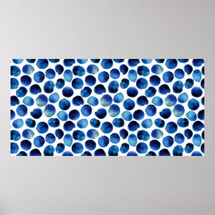 Seamless pattern with hand drawn watercolor stripe poster