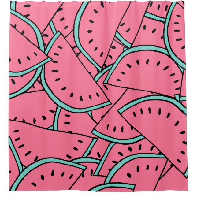 Seamless pattern with hand drawn watermelons.  (Front)