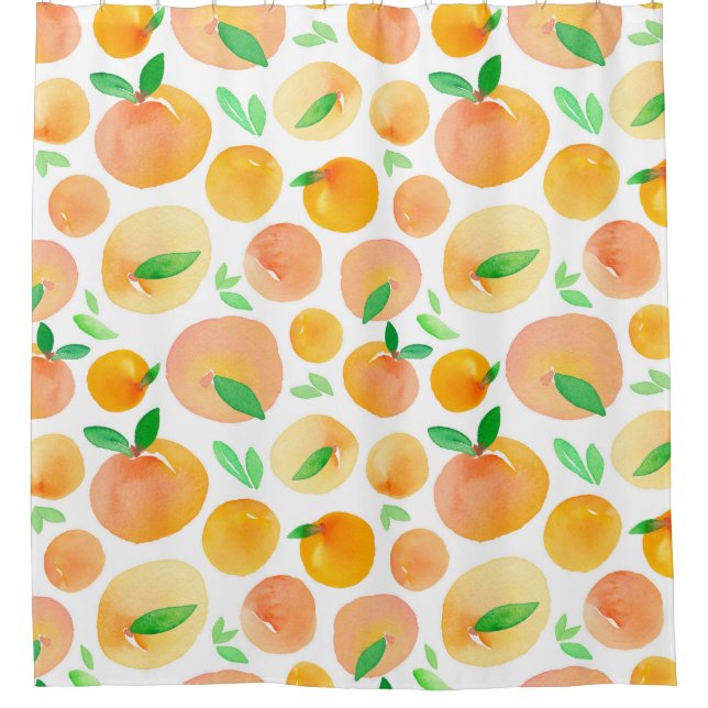 Seamless pattern with hand painted watercolor peac (Front)
