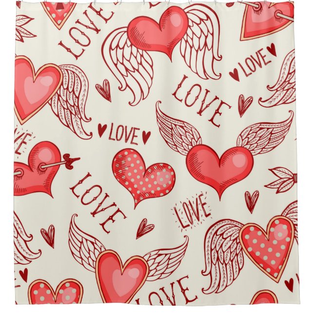 Seamless pattern with hearts. Happy Valentine's Da (Front)