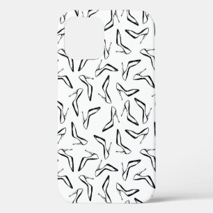 Seamless pattern with high heels glamour shoes iPhone 12 case