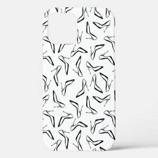 Seamless pattern with high heels glamour shoes iPhone 12 case