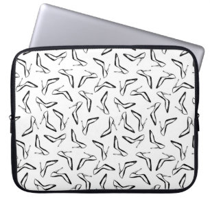 Seamless pattern with high heels glamour shoes laptop sleeve