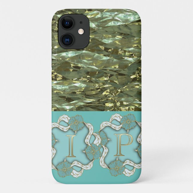 Seamless Pattern With I P Monogram Case-Mate iPhone Case (Back)