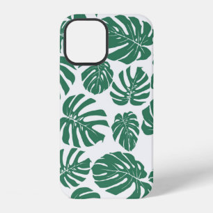 Seamless pattern with leaves of Monstera. Decorati iPhone 12 Case