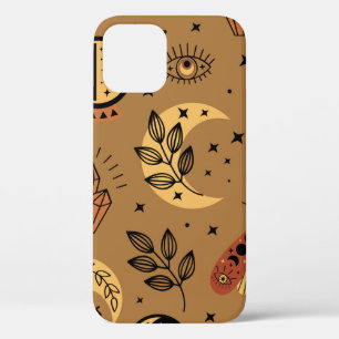 seamless pattern with magical elements iPhone 12 case