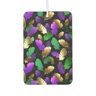 Seamless Pattern with Mardi Gras feathers Air Freshener