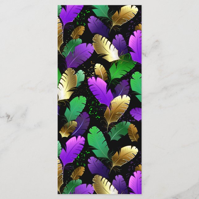 Seamless Pattern with Mardi Gras feathers Program (Front)