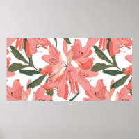 Seamless pattern with Oleander flower. Floral comp
