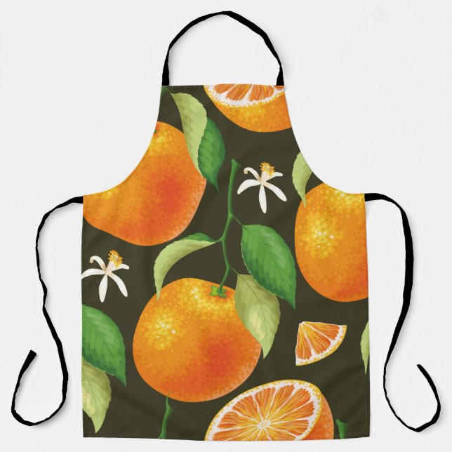Seamless pattern with orange apron (Front)