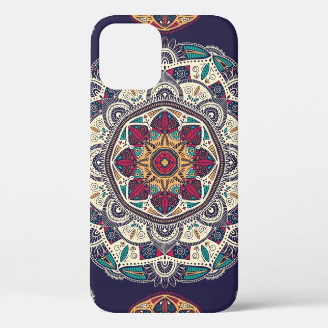 Seamless pattern with ornamental floral ethnic man Case-Mate iPhone case (Back)