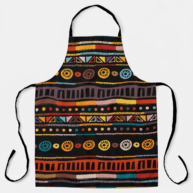 Seamless pattern with ornate Lotus flower. Ayurved Apron (Front)