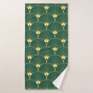 Seamless pattern with palm leaves bath towel