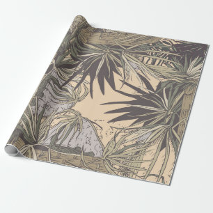 Seamless pattern with palm leaves, brightpattern,t wrapping paper