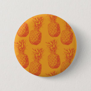 Seamless pattern with pineapples 2 inch round button