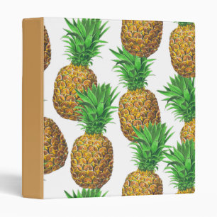 Seamless pattern with pineapples binder
