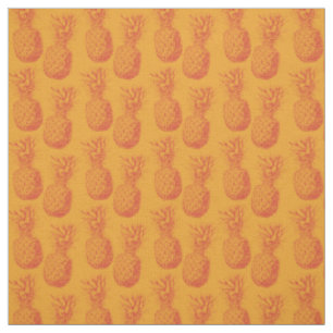 Seamless pattern with pineapples fabric